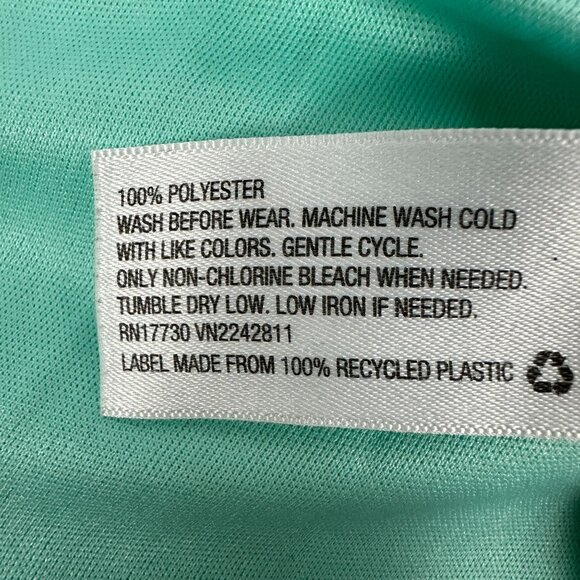 Cherokee Girls' Mint Green & White Lace Dress Size M Sleeveless Back Zipper - Picture 6 of 6